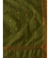 DESH BIDESH Women`s Bengal Cotton Silk Pure Handloom Cotton Saree Kohinoor Work With Blouse Piece(Green)